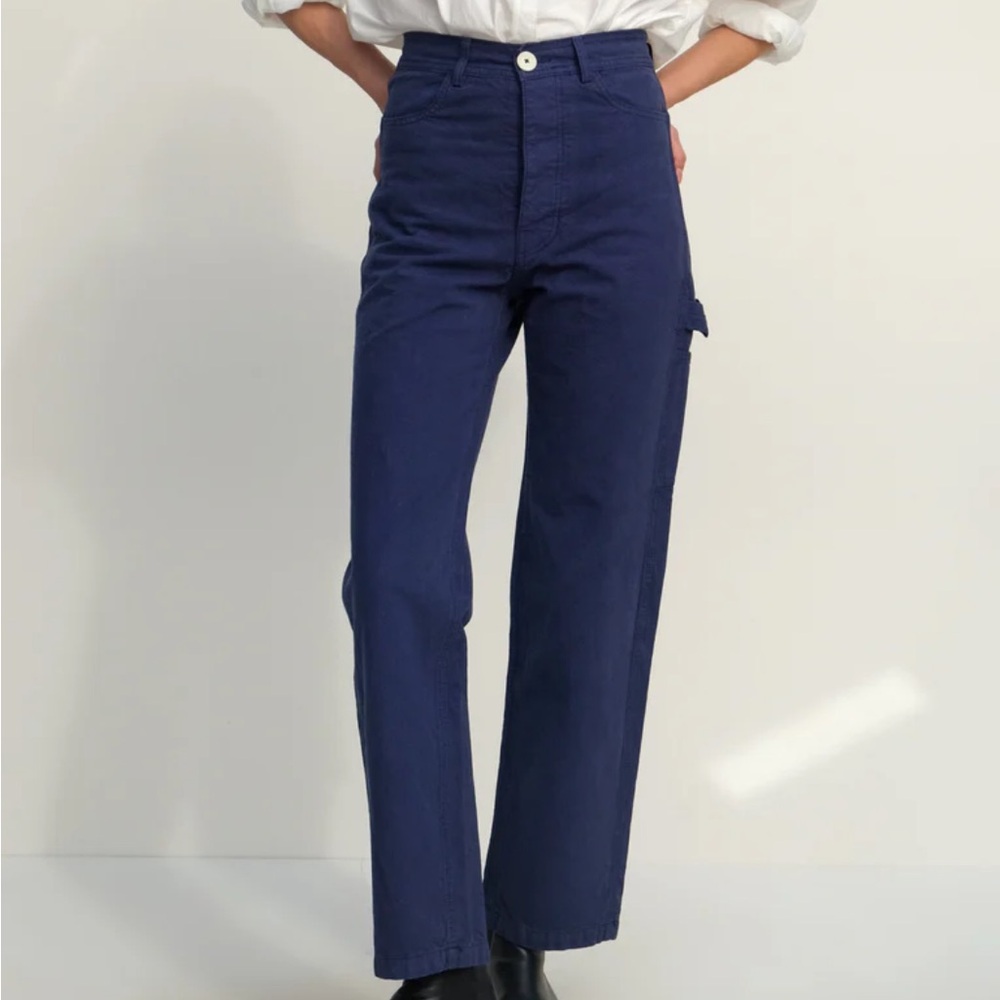 Jesse Kamm Handy Pant Size 12 Dark Blue